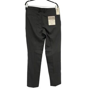 Kenneth Cole Reaction Mens Stretch Slim Fit Dress Pants Charcoal Gray 32x32 New